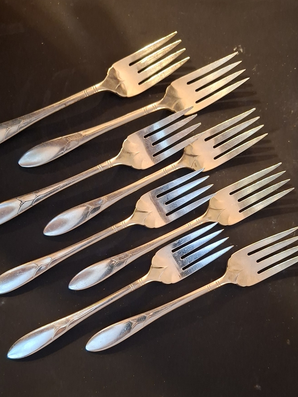 8 LADY HAMILTON Dessert Forks By Community